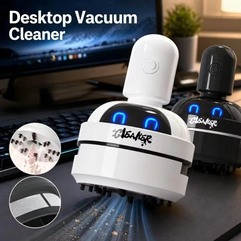 Mini Desktop Vacuum Cleaner For Eraser Dust - Penyedot Debu Mini Portabel Bergambar Kartun