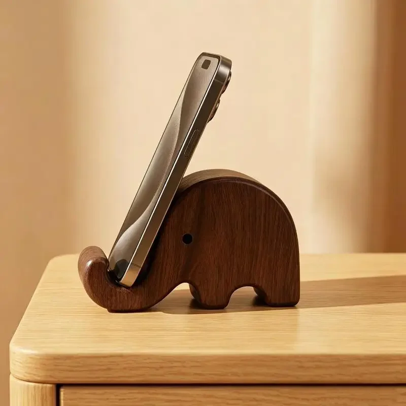 Penyangga Telepon Kayu Solid W - Desk Accessories ulasan dan harga