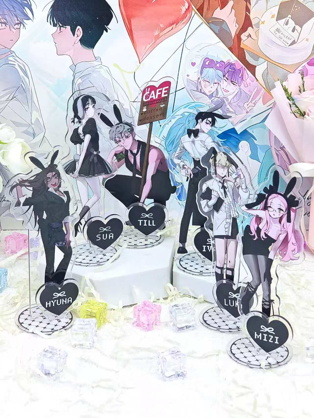 6 buah/1 buah Set Figur Akrili - Desk Accessories ulasan dan harga