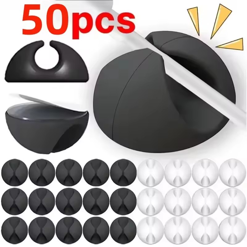 5/50 buah Pengatur Kabel Mini, - Desk Accessories ulasan dan harga