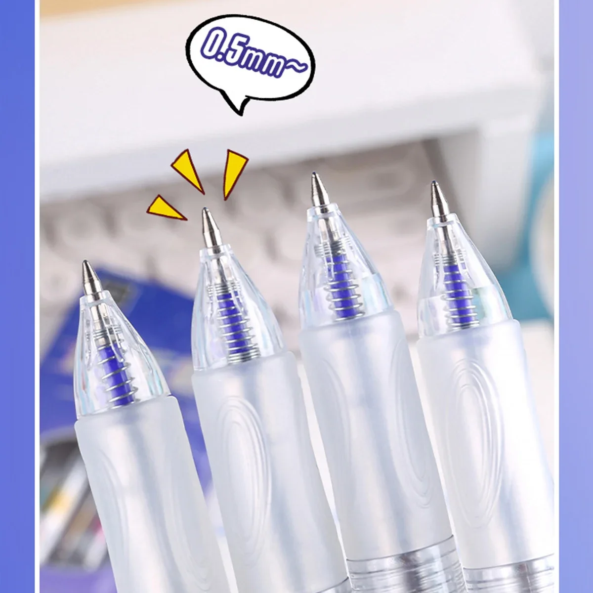Paket 4 Pulpen Gel yang Dapat  - Retractable Eraser Pen Click ulasan dan harga