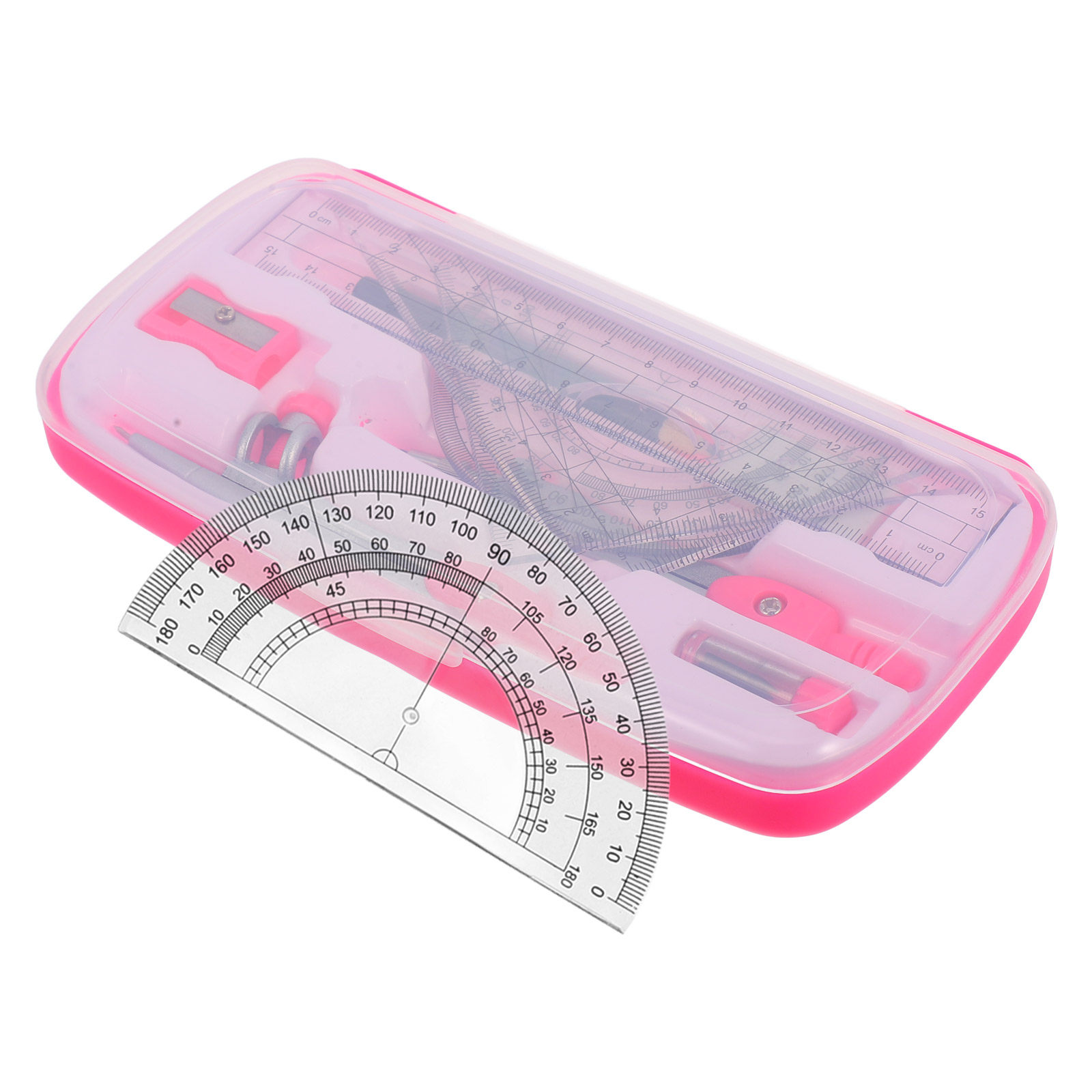 1 Set Alat Geometri: Busur Der - Math Geometry Set With Compass ulasan dan harga